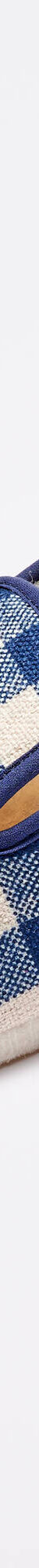 Charentaises silencieuses carreaux fourrées laine (bleu marine) Charentaises silencieuses carreaux fourrées laine (bleu marine)